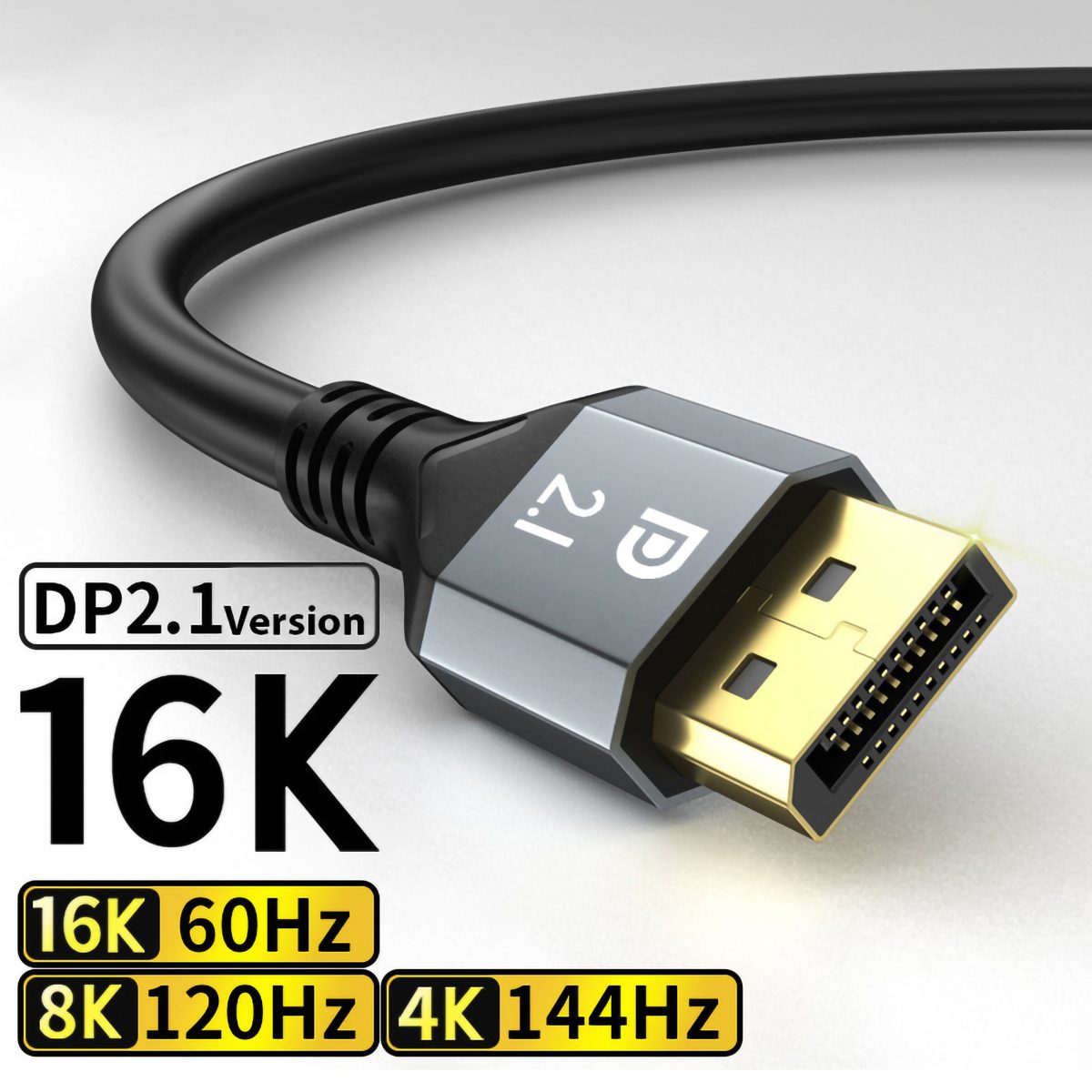 کابل Display Port مدل 2.1 طول 2 متر