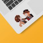 استیکر لپ تاپ و موبایل بووم طرح سگ های ولگرد بانگو کد 103 مدل chuya&dazai